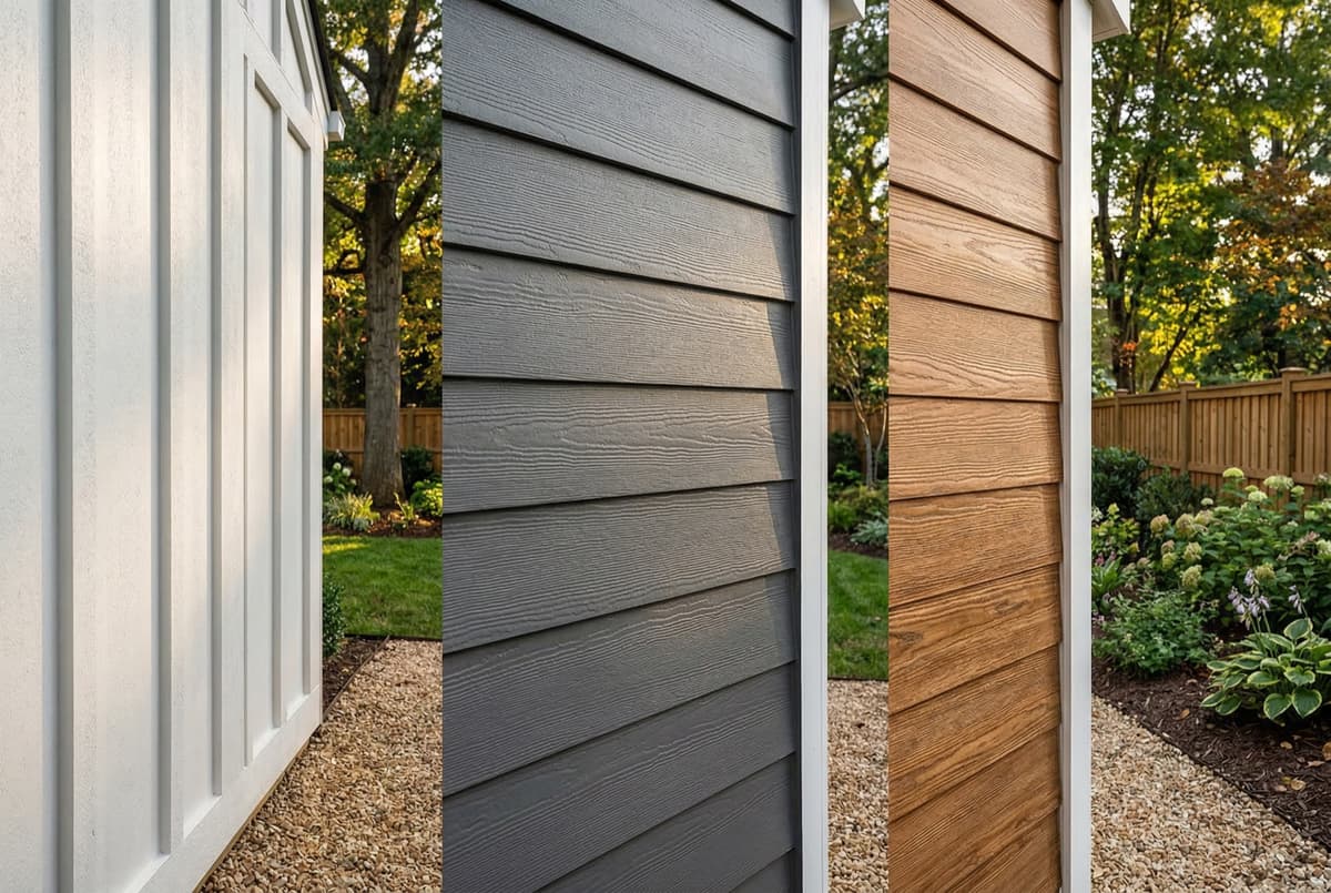 Shed siding material and color options from Charlotte Shed Builders